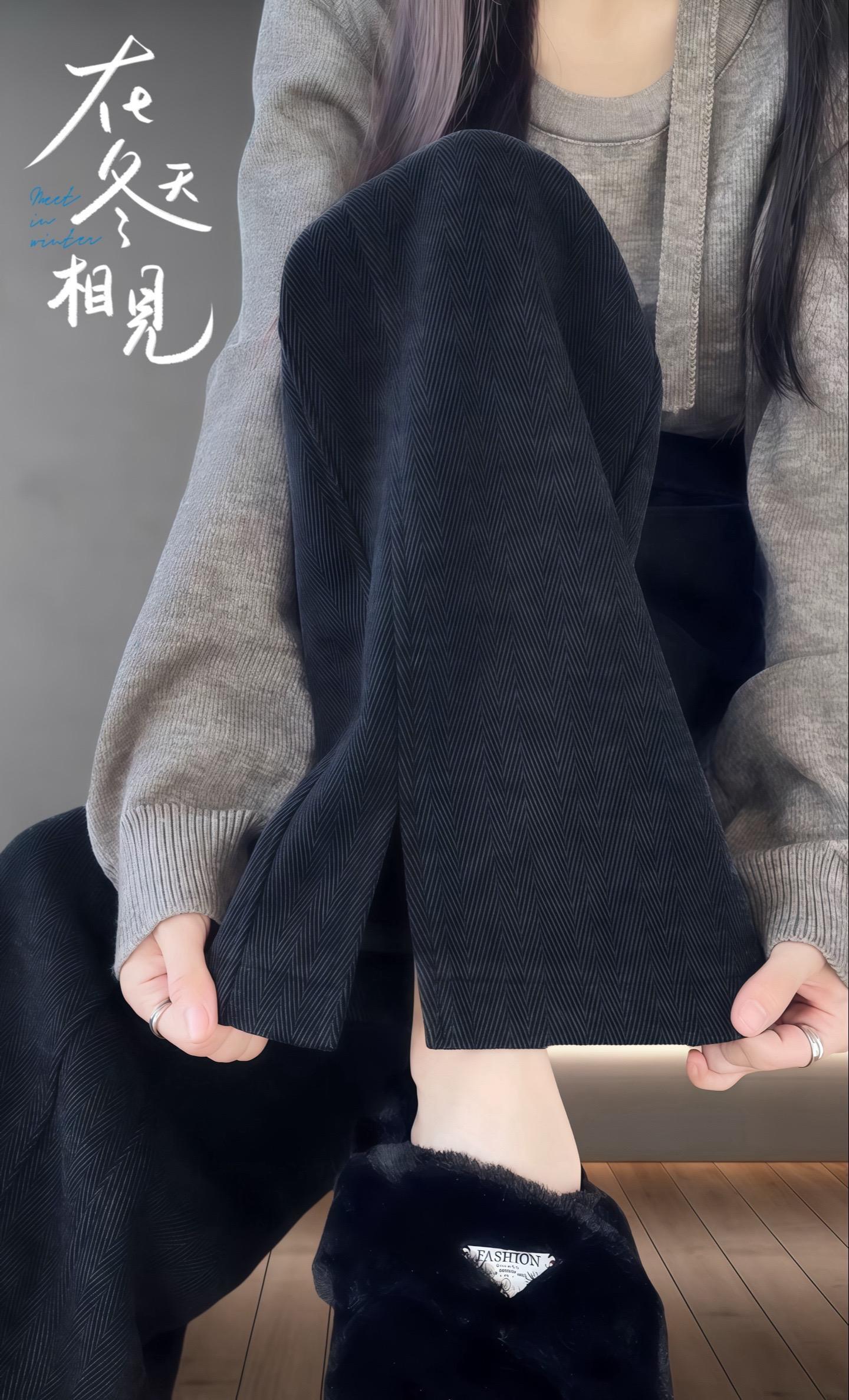 秋冬神裤：哥弟加绒阔腿裤的百搭魅力