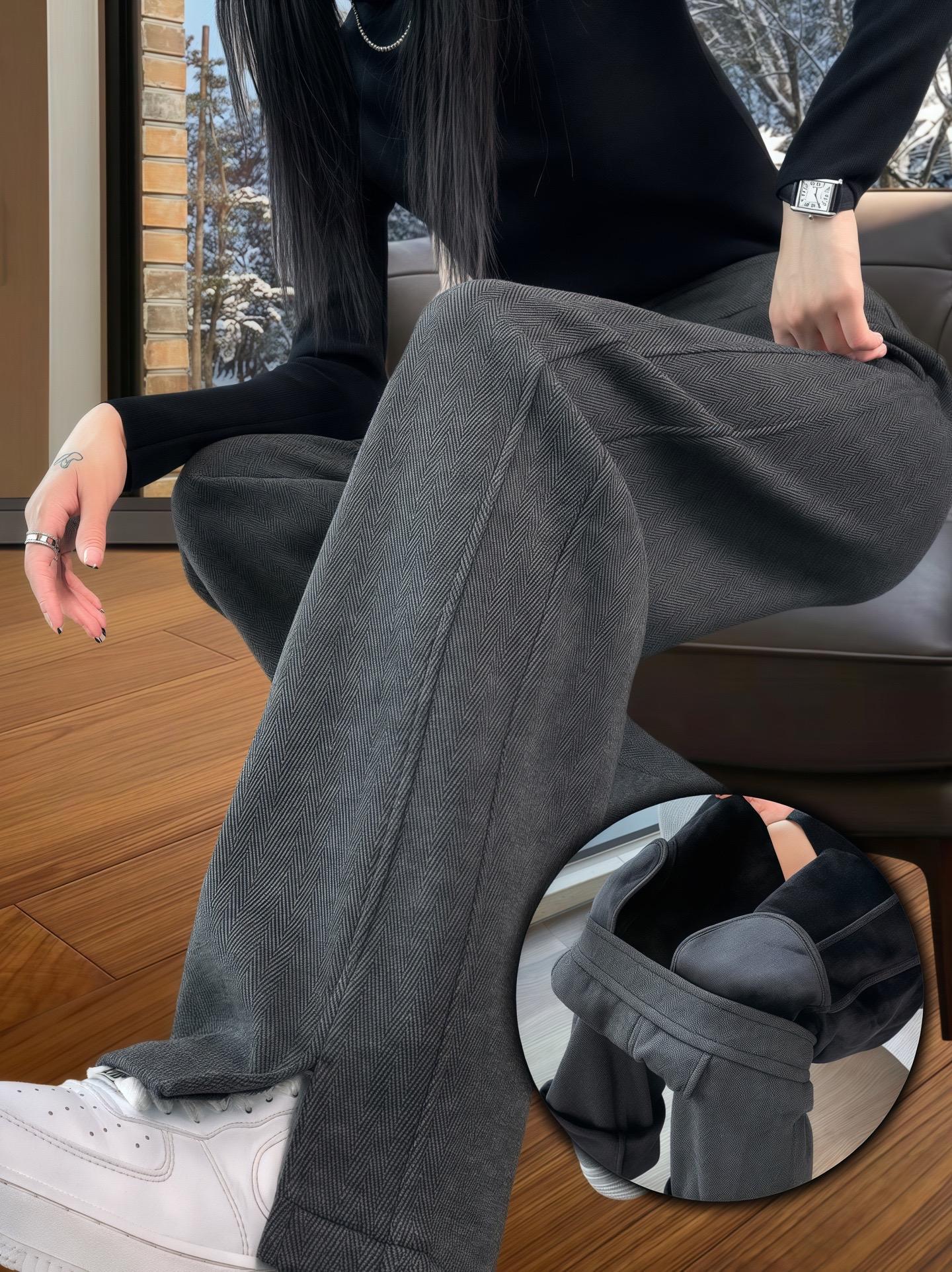 秋冬神裤：哥弟加绒阔腿裤的百搭魅力