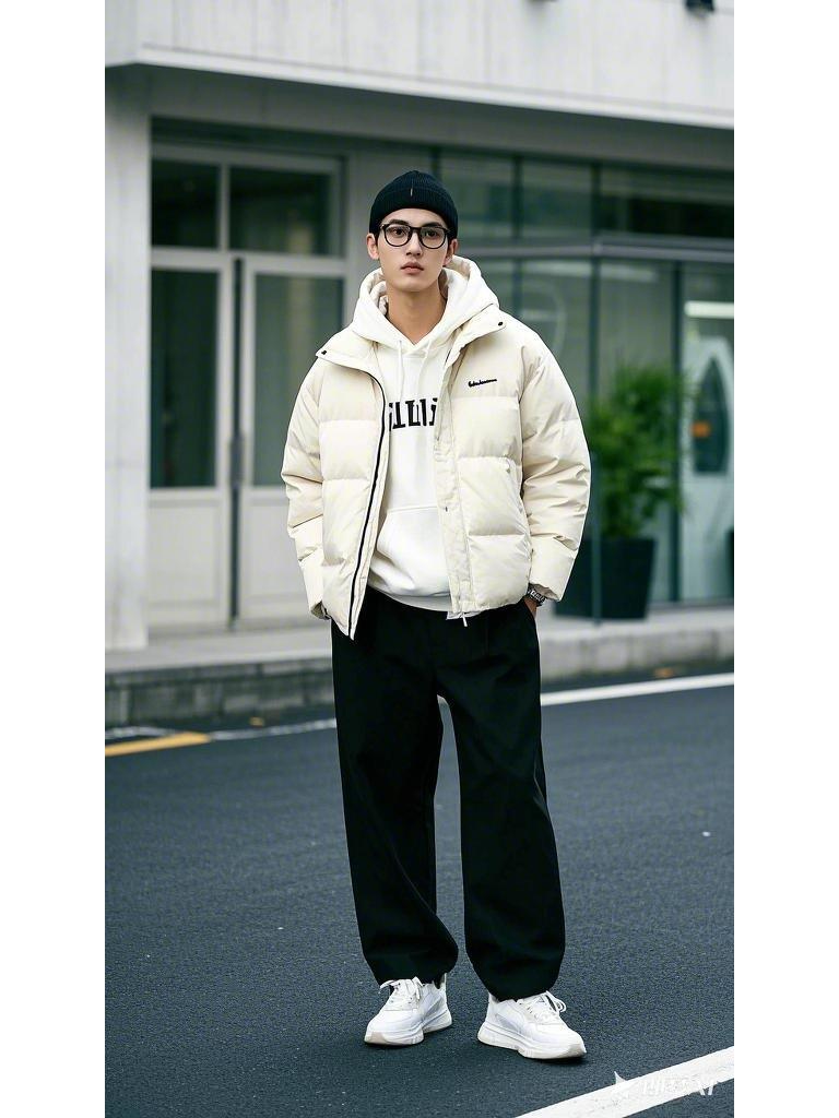 小个子眼镜男生的气质穿搭秘籍，显高还超有型！