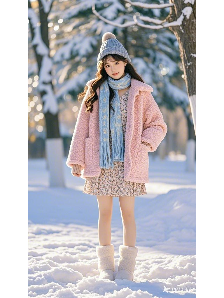 冬日甜美少女风穿搭指南