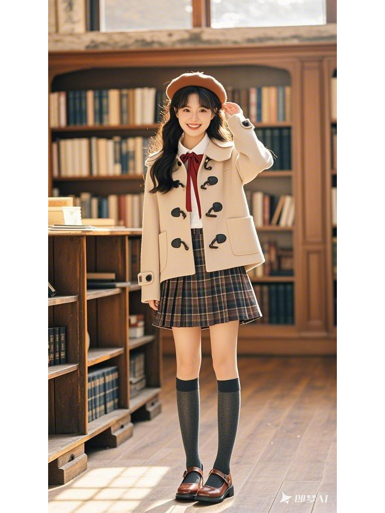 冬日甜美少女风穿搭指南